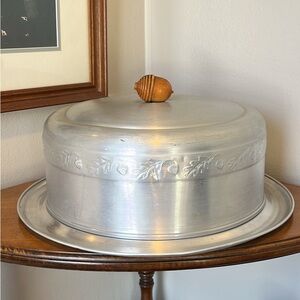 Vintage Cake Cover 1950s Acorns Oak Leaves
